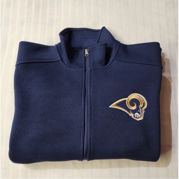 NWT NFL Mens Rams Zip-Up Jacket. Med - Picture 2 of 11